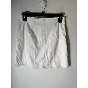 Fenity White Knee Length Skirt Size Small